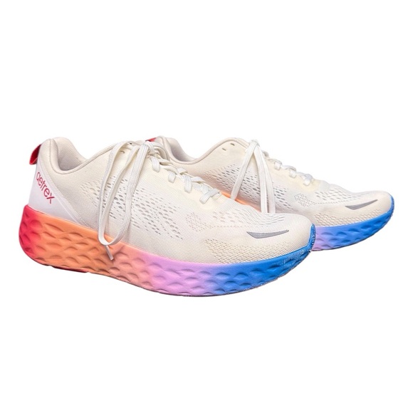 Aetrex Danika Women's Sneakers Ombré white/rainbow Sneakers Size-US 10/EU 41 EUC - Picture 4 of 13